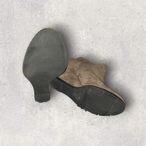 Tan suede ankle boots